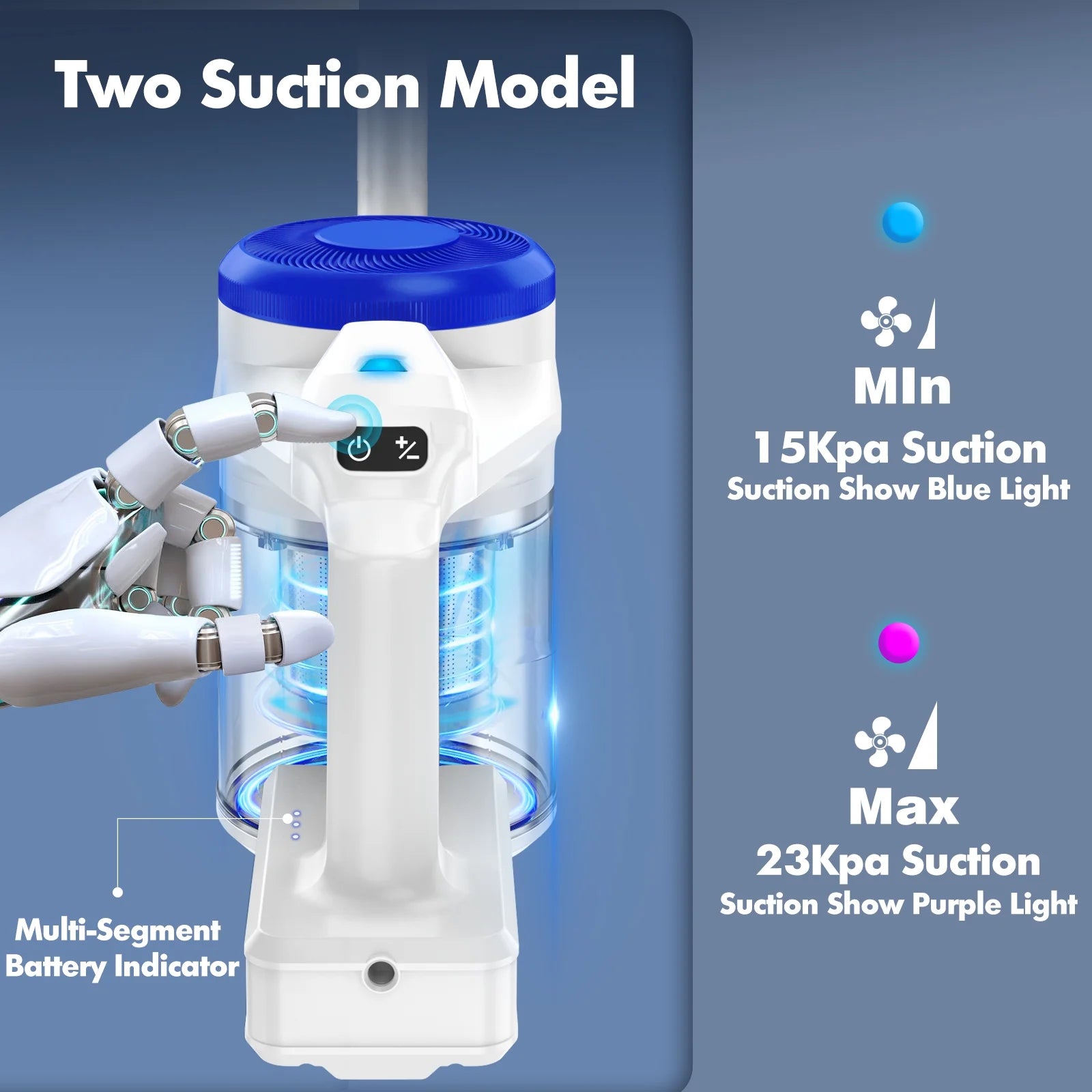 CareVac Cordless Stick Vacuum Cleaner Lightweight for Carpet Hard Floor Pet Hair