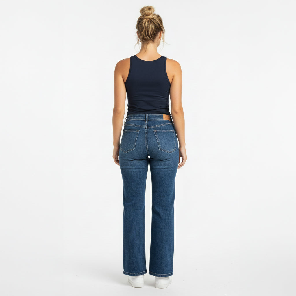 Alexa Navy Scoop Neck Tank