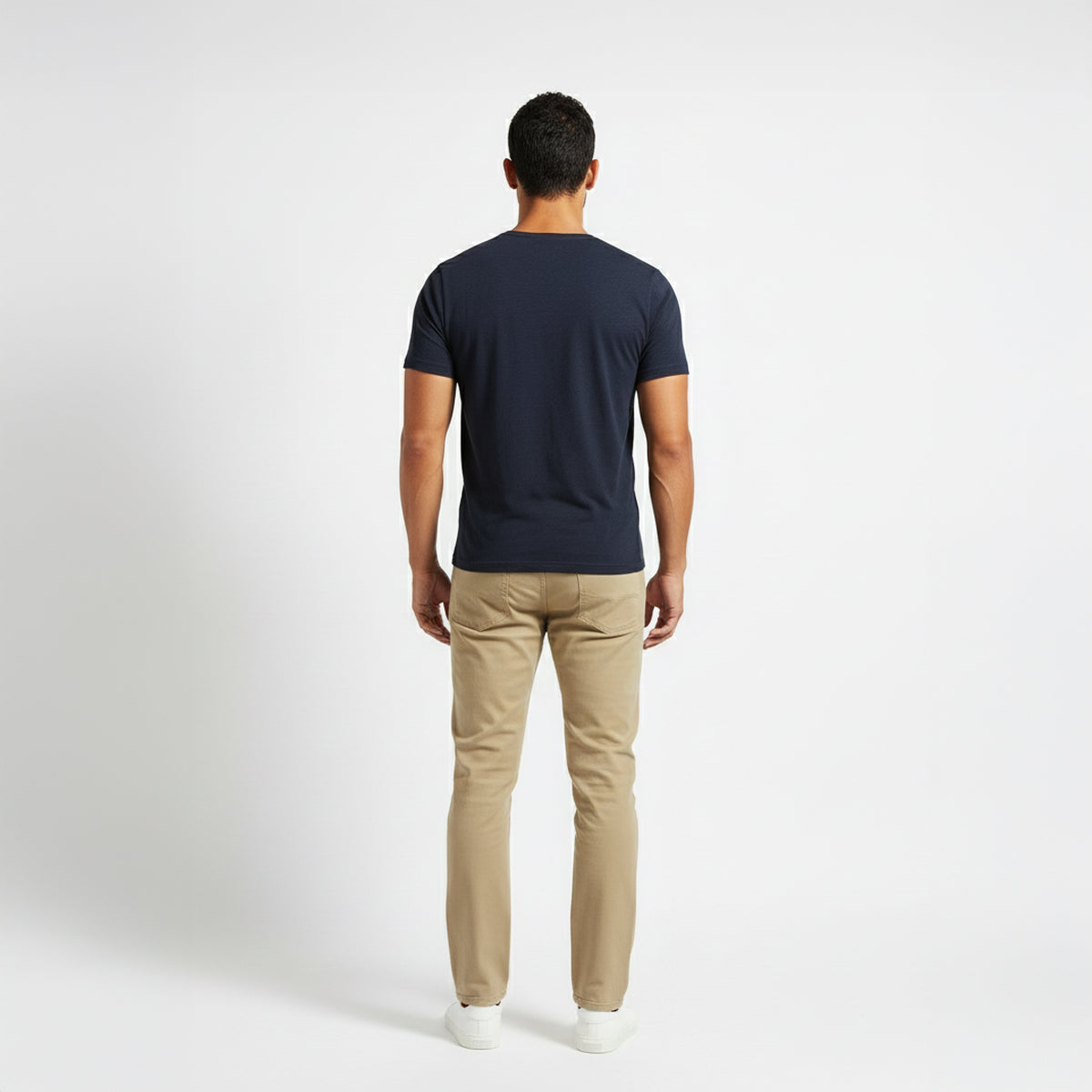 Elijah Navy Short Sleeve Crew