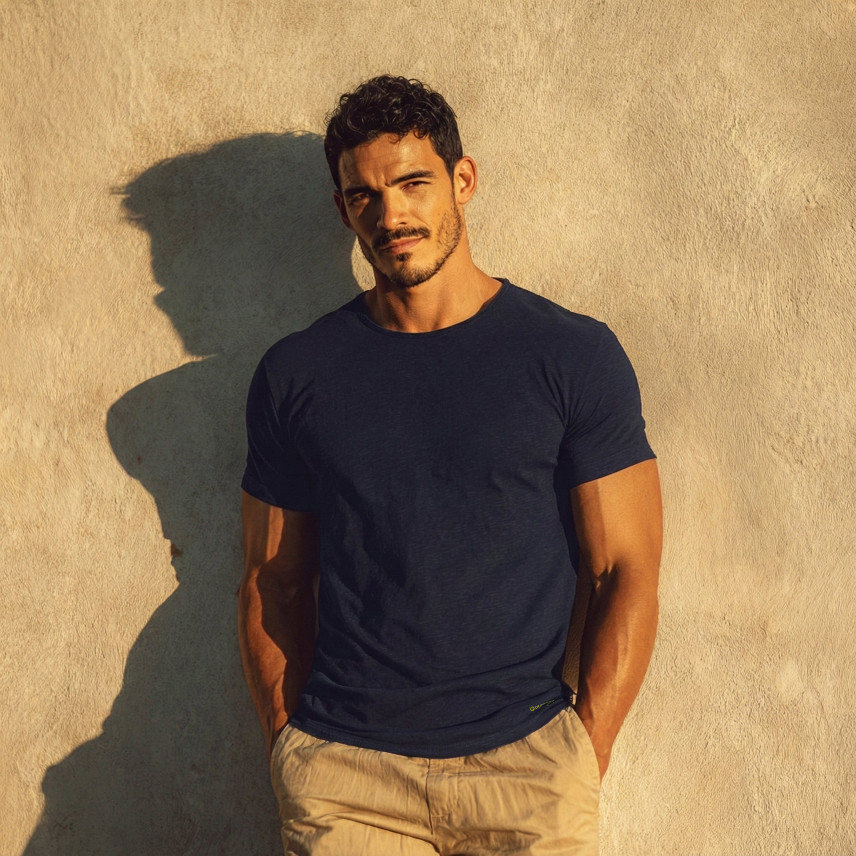 Elijah Navy Short Sleeve Crew