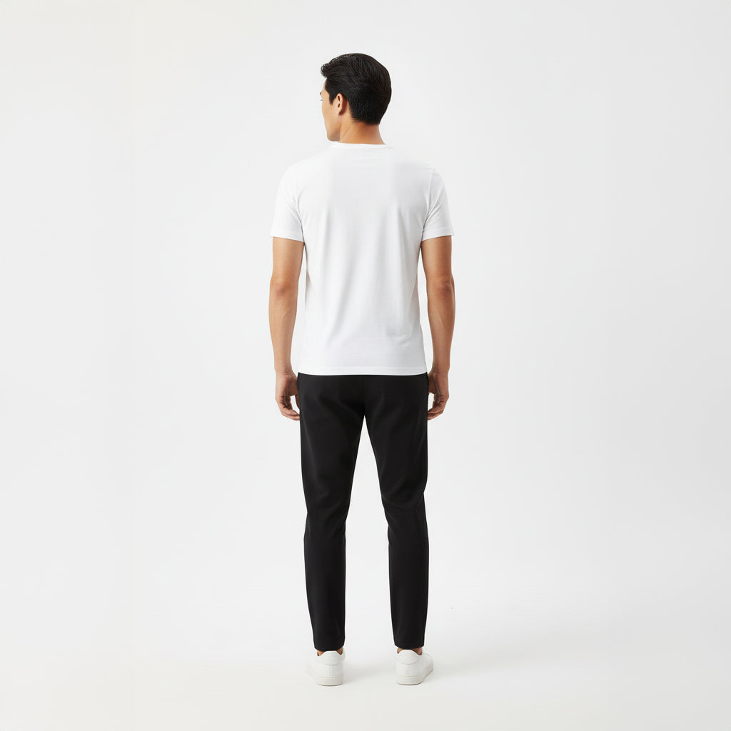 Elijah White Short Sleeve Crew