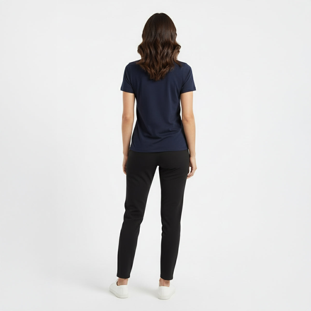 Kenzi Navy Short Sleeve Crew