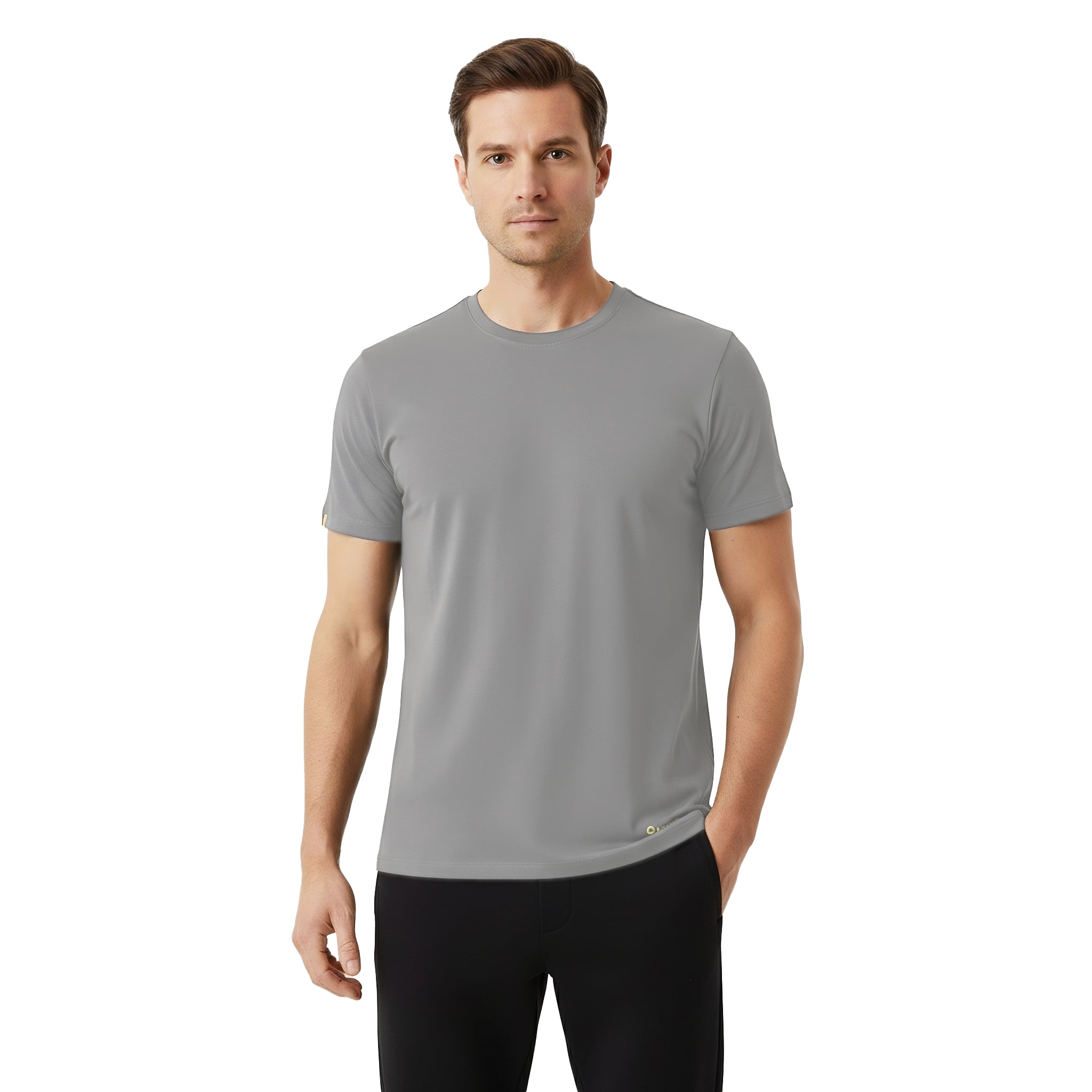 Elijah Grey Short Sleeve Crew