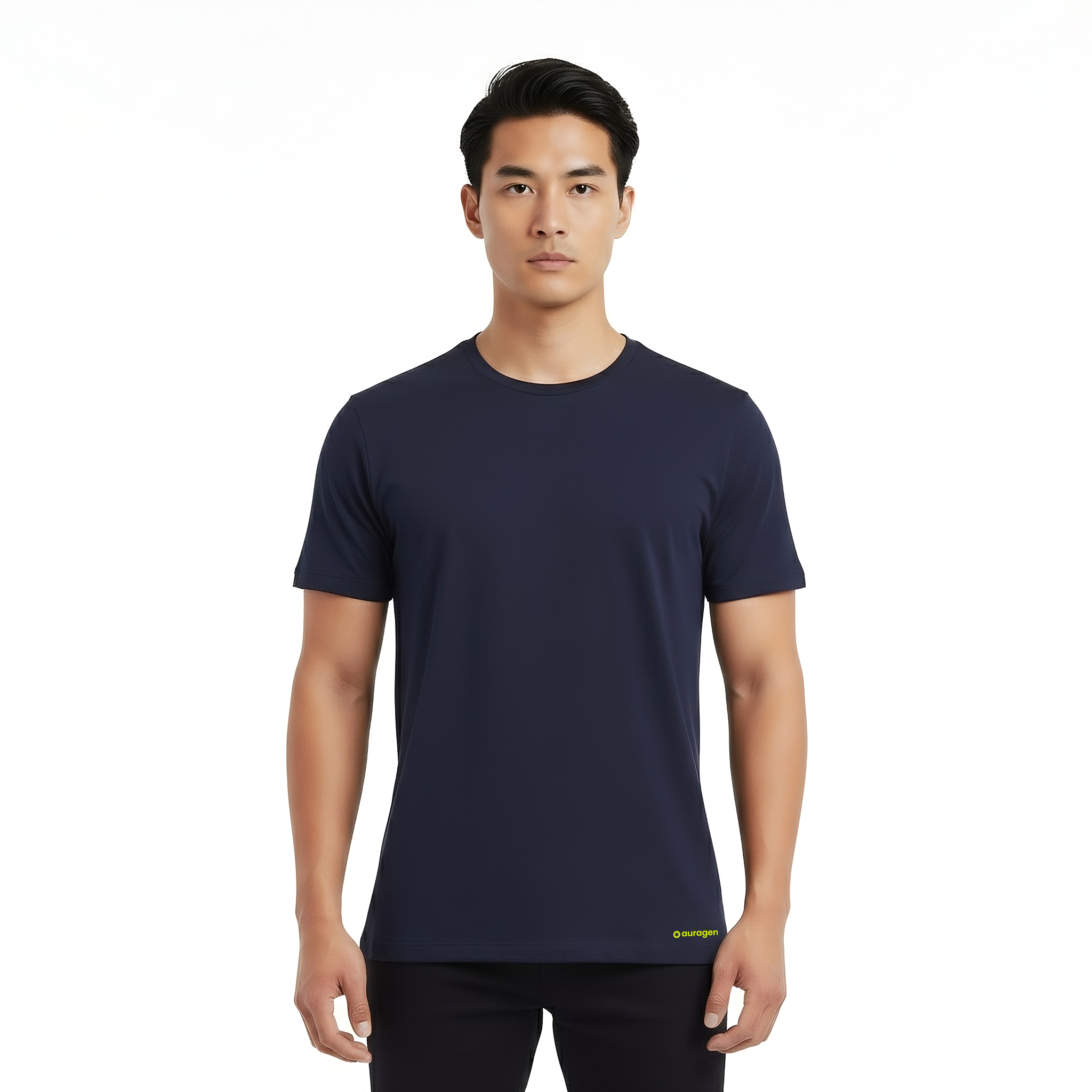 Elijah Navy Short Sleeve Crew