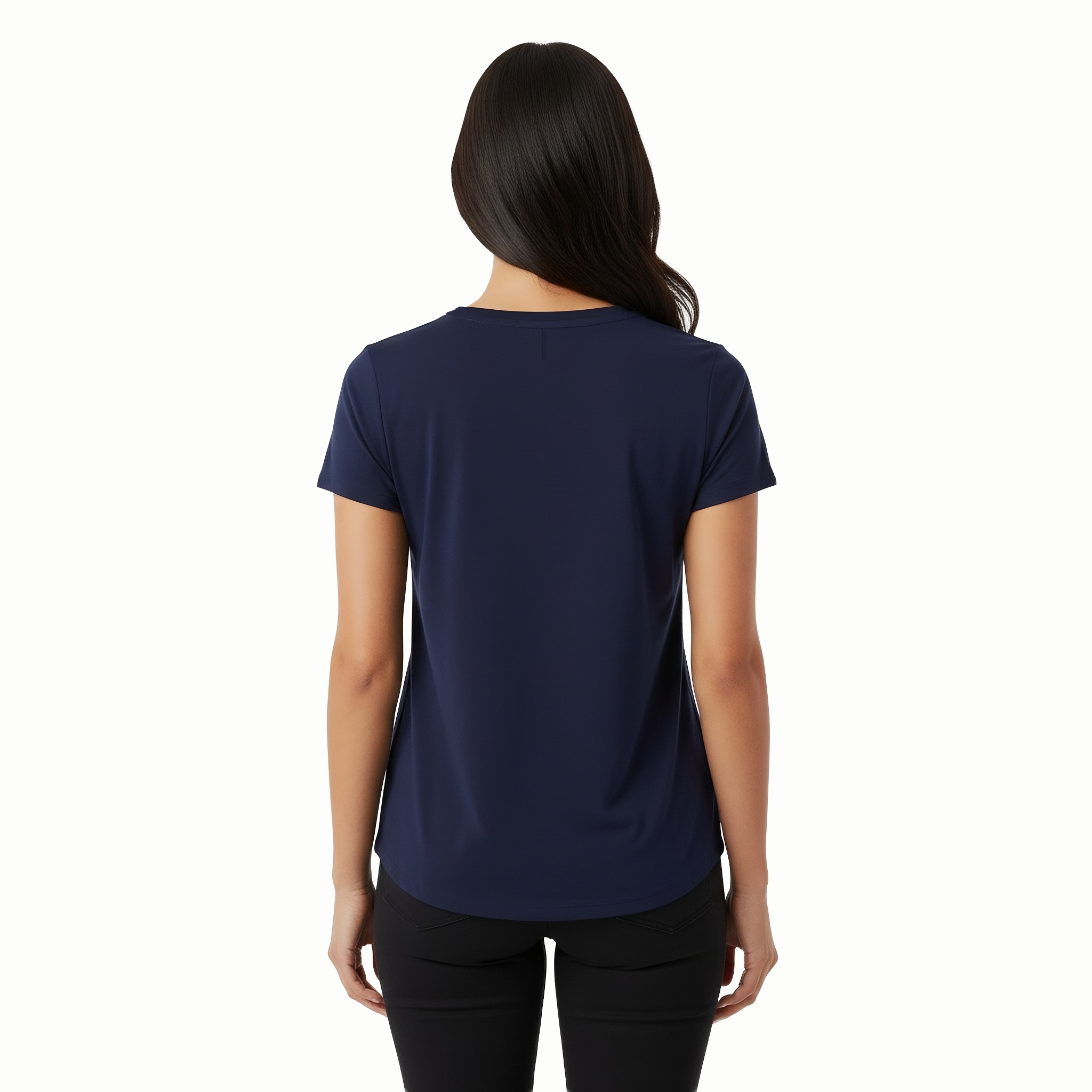 Kenzi Navy Short Sleeve Crew