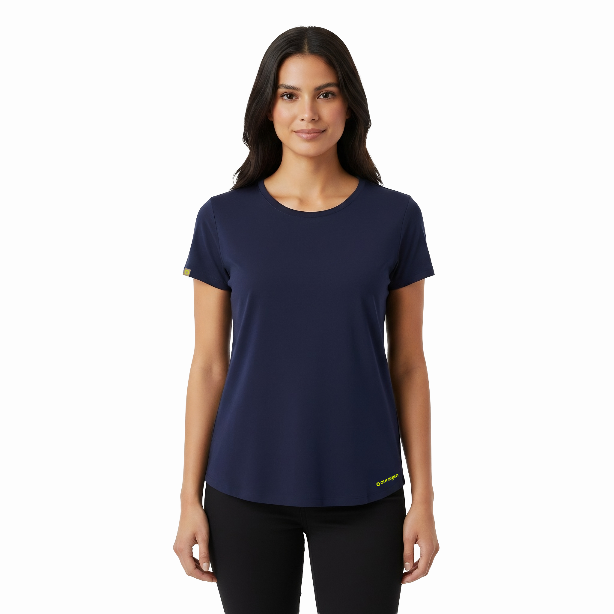 Kenzi Navy Short Sleeve Crew