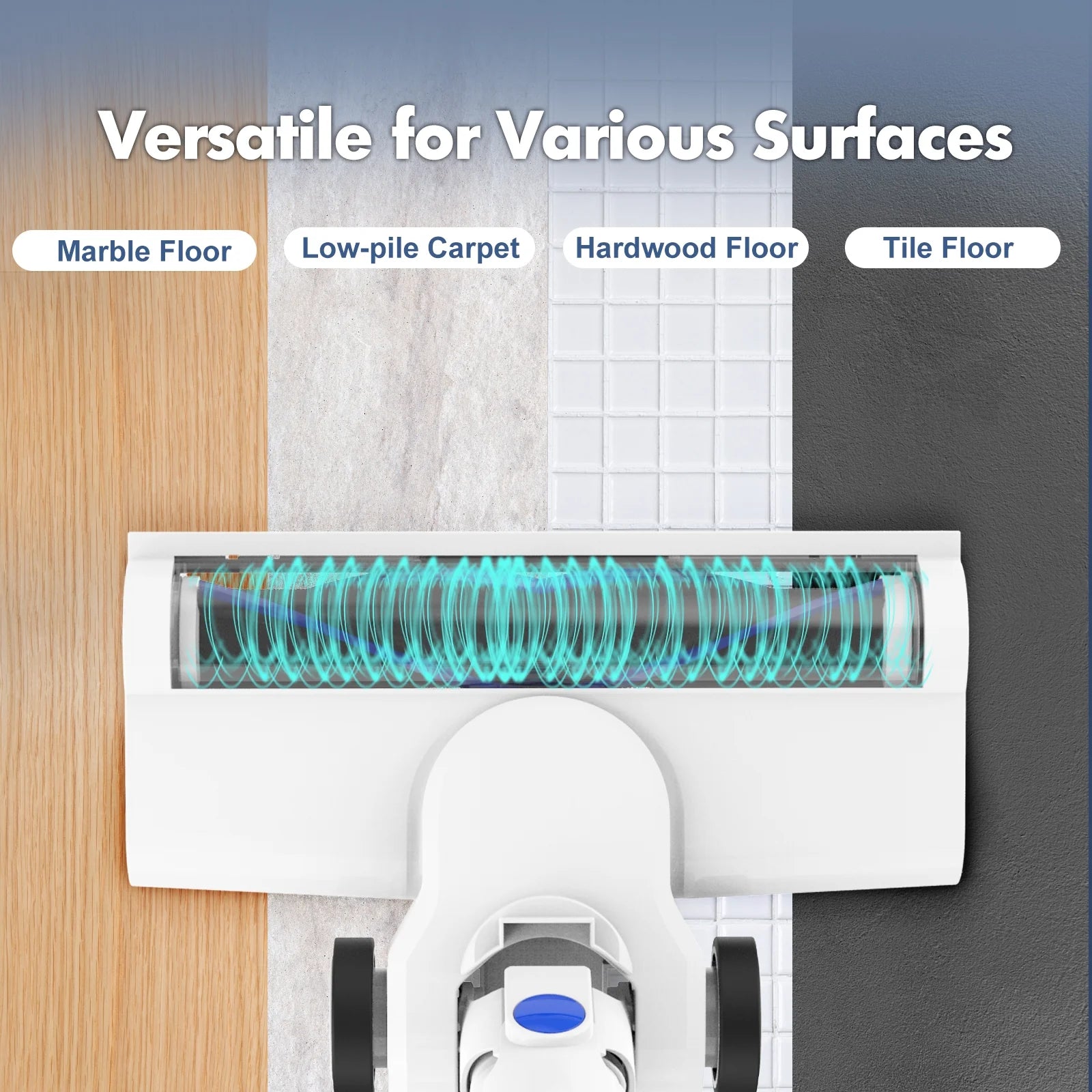 CareVac Cordless Stick Vacuum Cleaner Lightweight for Carpet Hard Floor Pet Hair